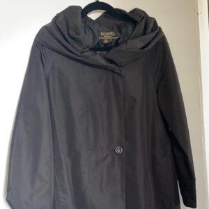 Black dressy rain coat - size 6